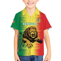 Custom Senegal Football Family Matching Puletasi and Hawaiian Shirt Go Lions of Teranga