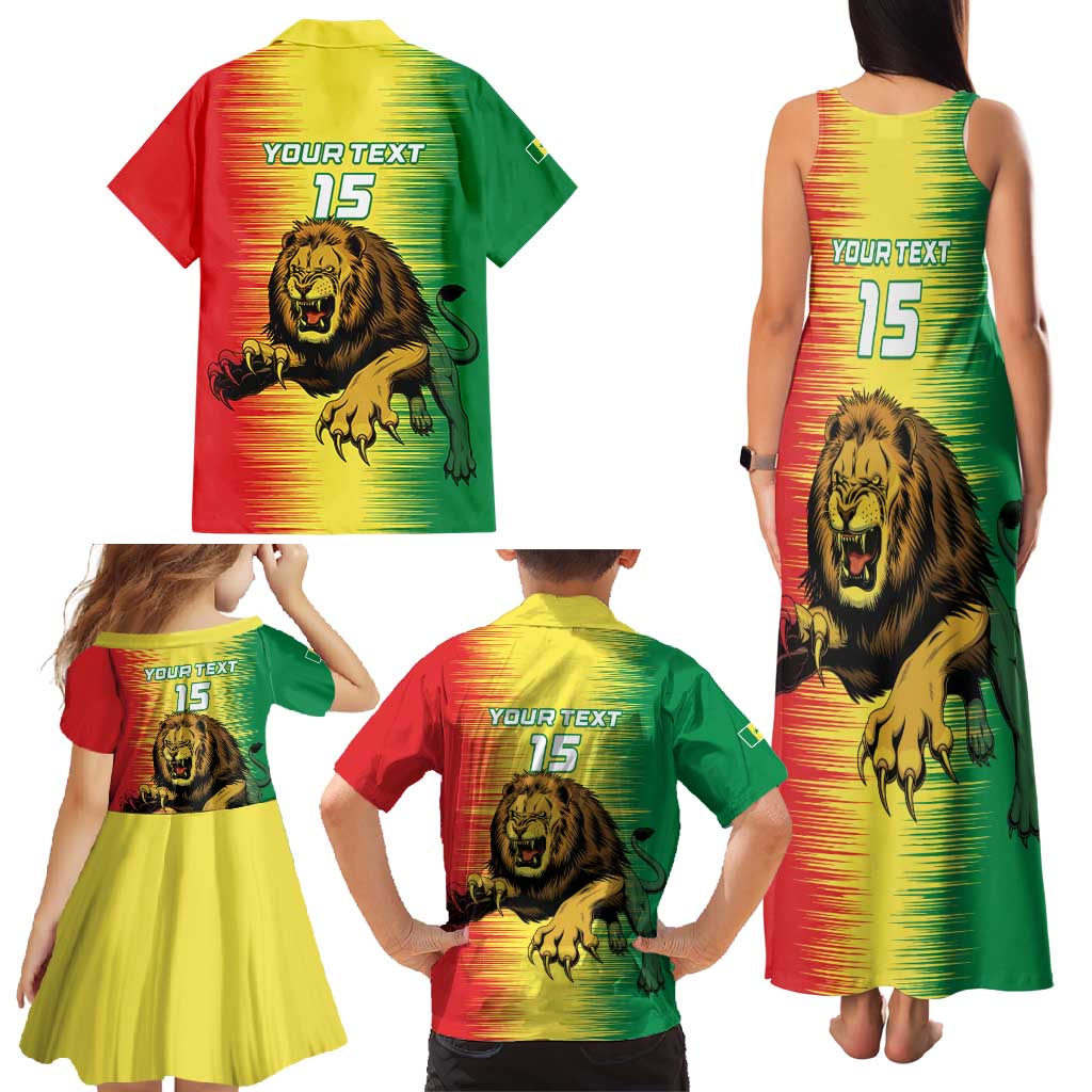 Custom Senegal Football Family Matching Tank Maxi Dress and Hawaiian Shirt Go Lions of Teranga - Wonder Print Shop