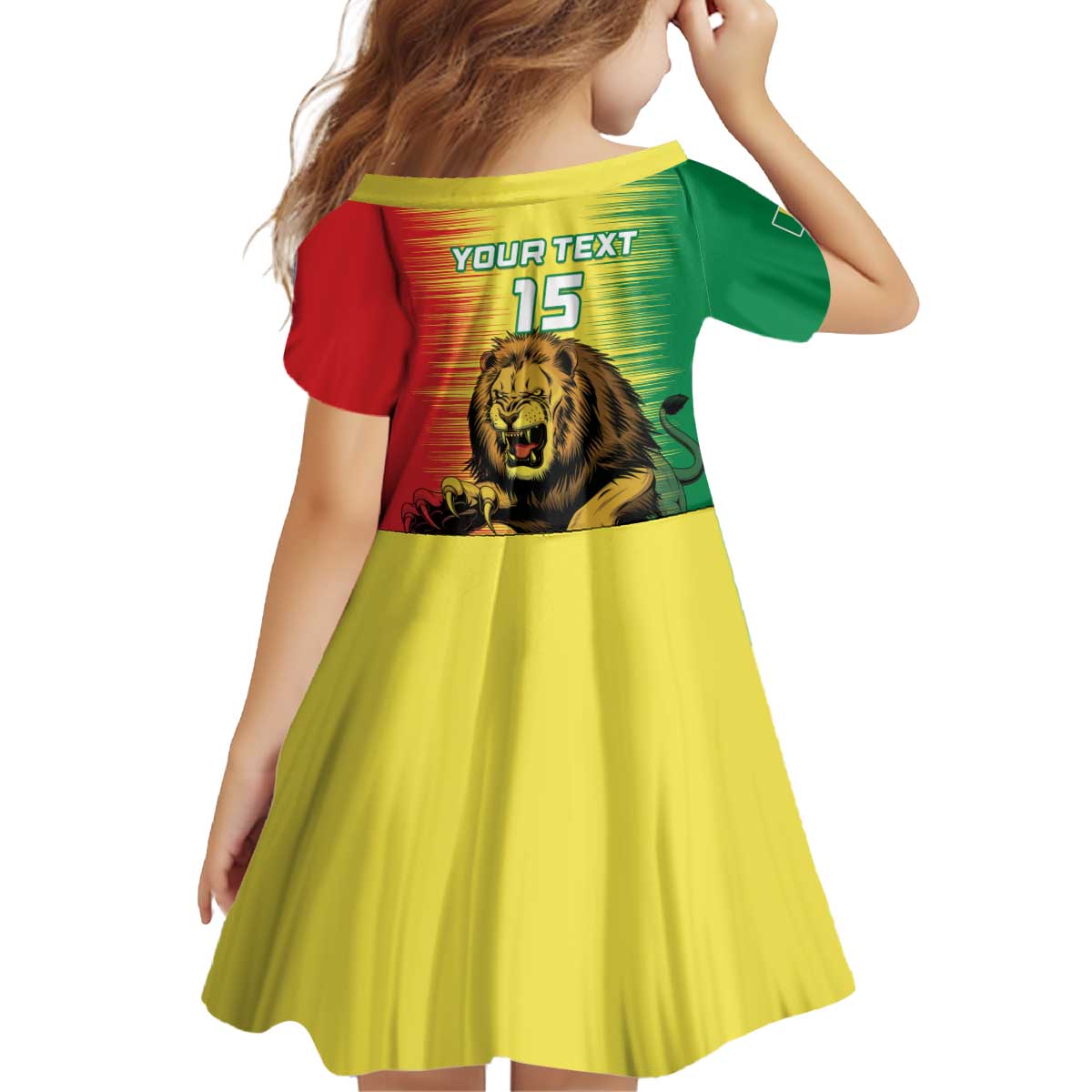 Custom Senegal Football Kid Short Sleeve Dress Go Lions of Teranga - Wonder Print Shop