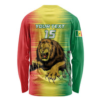 Custom Senegal Football Long Sleeve Shirt Go Lions of Teranga - Wonder Print Shop