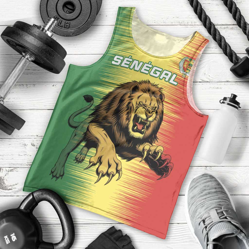 Custom Senegal Football Men Tank Top Go Lions of Teranga - Wonder Print Shop