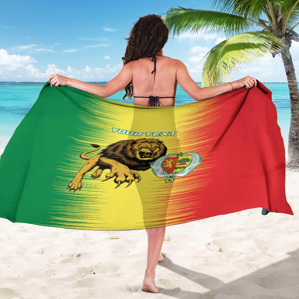 Custom Senegal Football Sarong Go Lions of Teranga - Wonder Print Shop