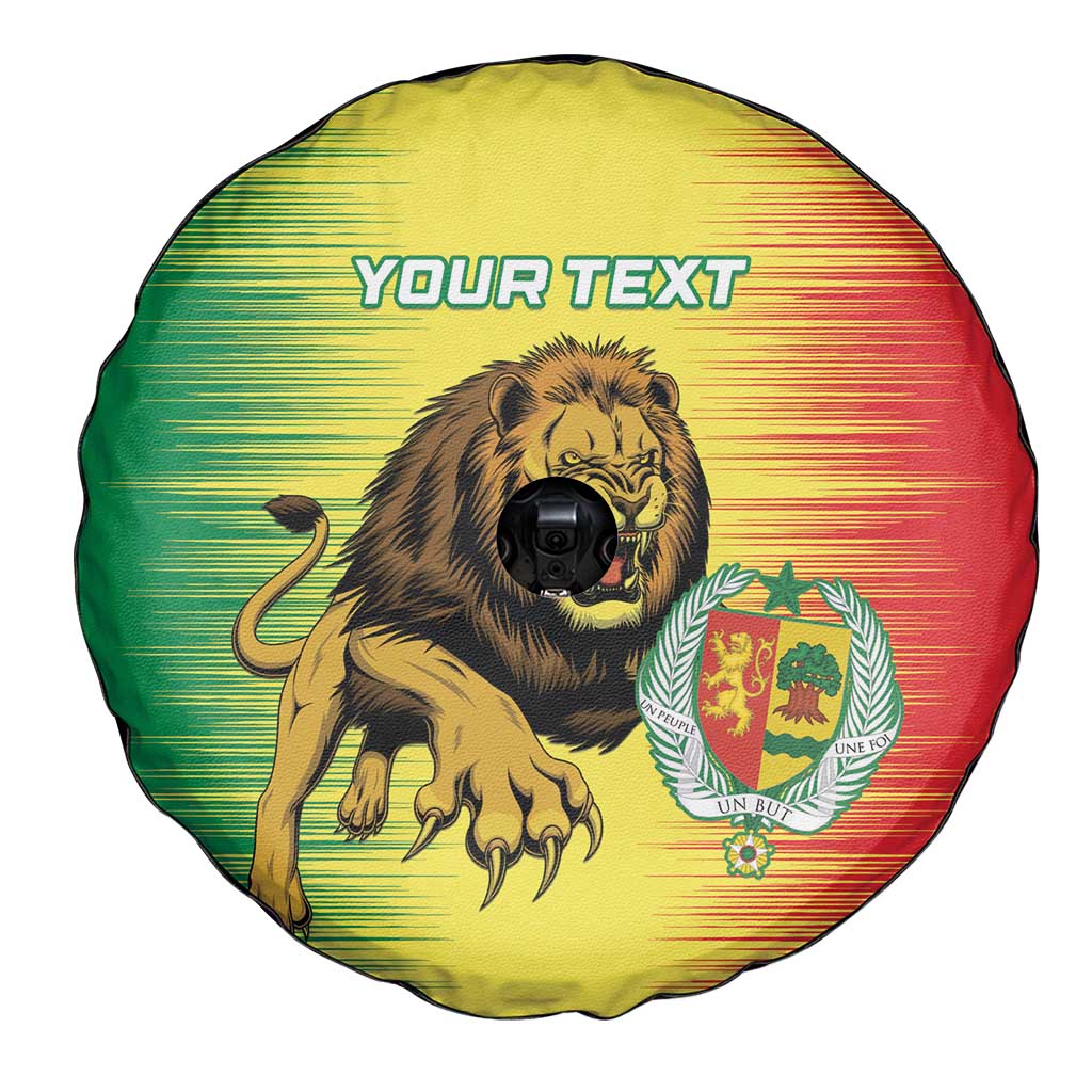 Custom Senegal Football Spare Tire Cover Go Lions of Teranga - Wonder Print Shop