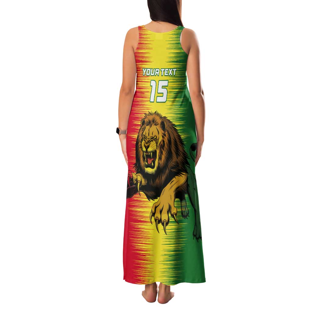 Custom Senegal Football Tank Maxi Dress Go Lions of Teranga - Wonder Print Shop