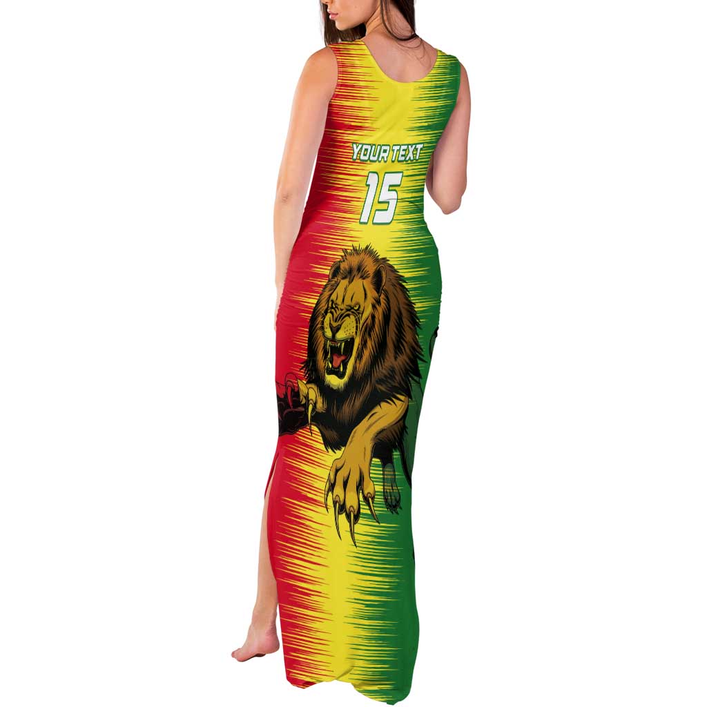 Custom Senegal Football Tank Maxi Dress Go Lions of Teranga - Wonder Print Shop