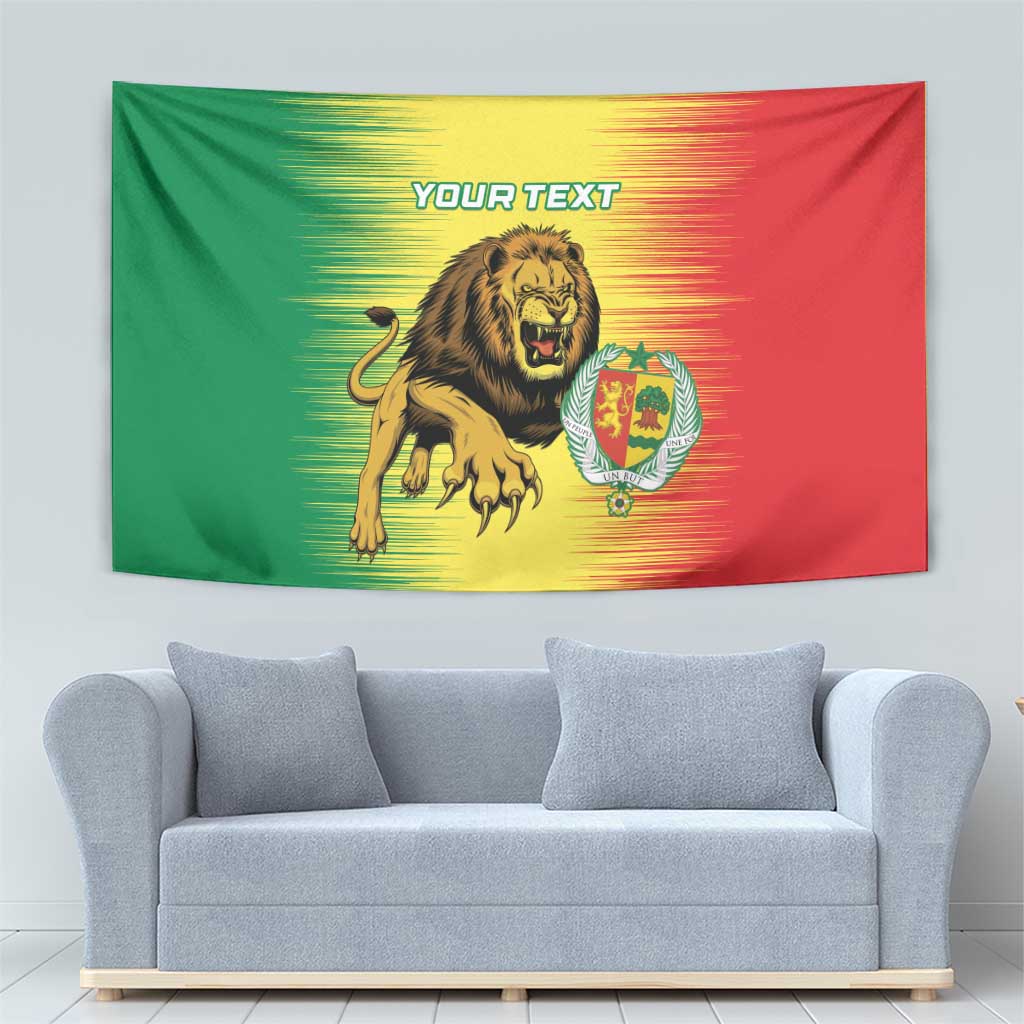 Custom Senegal Football Tapestry Go Lions of Teranga - Wonder Print Shop