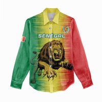 Custom Senegal Football Women Casual Shirt Go Lions of Teranga - Wonder Print Shop