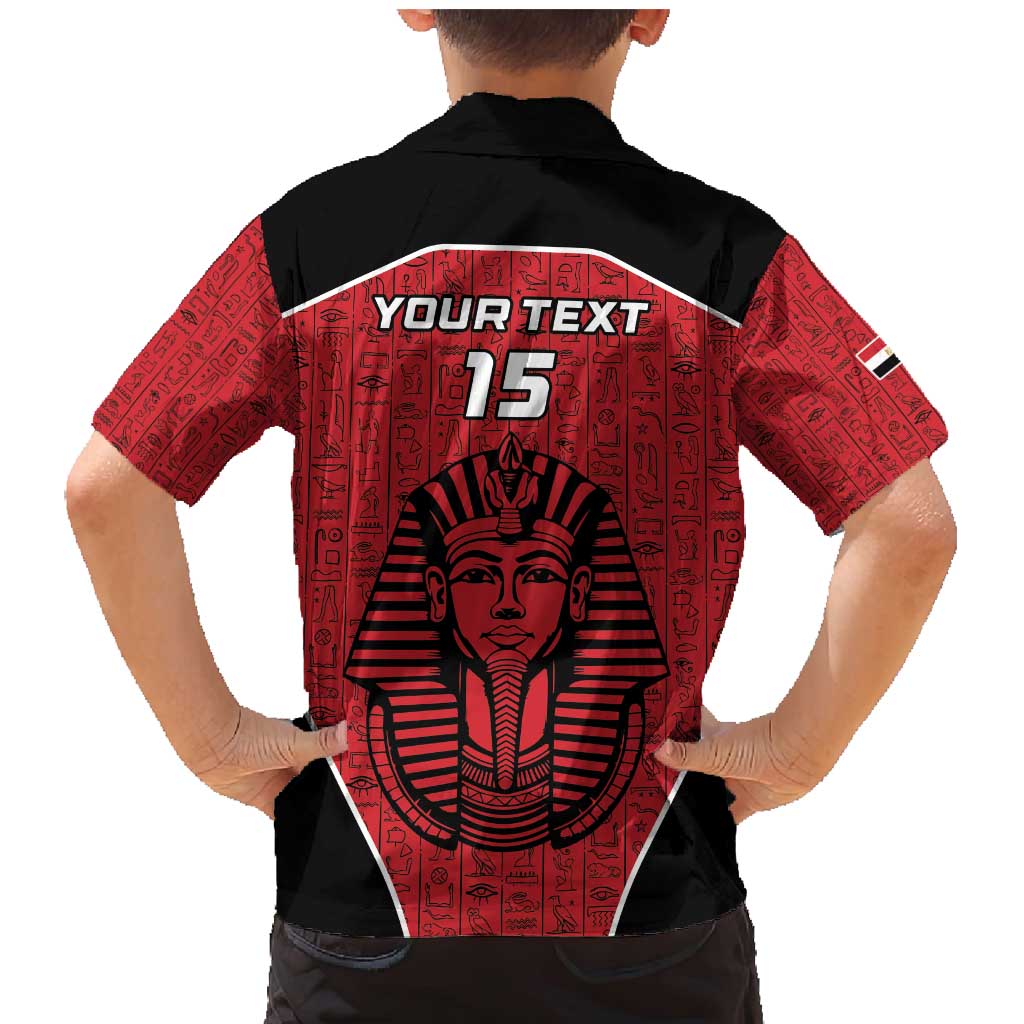 Custom Egypt Football Family Matching Mermaid Dress and Hawaiian Shirt Go Pharaohs - Wonder Print Shop