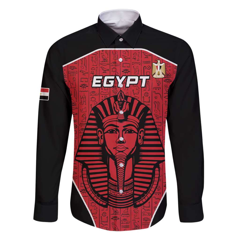 Custom Egypt Football Family Matching Short Sleeve Bodycon Dress and Hawaiian Shirt Go Pharaohs - Wonder Print Shop