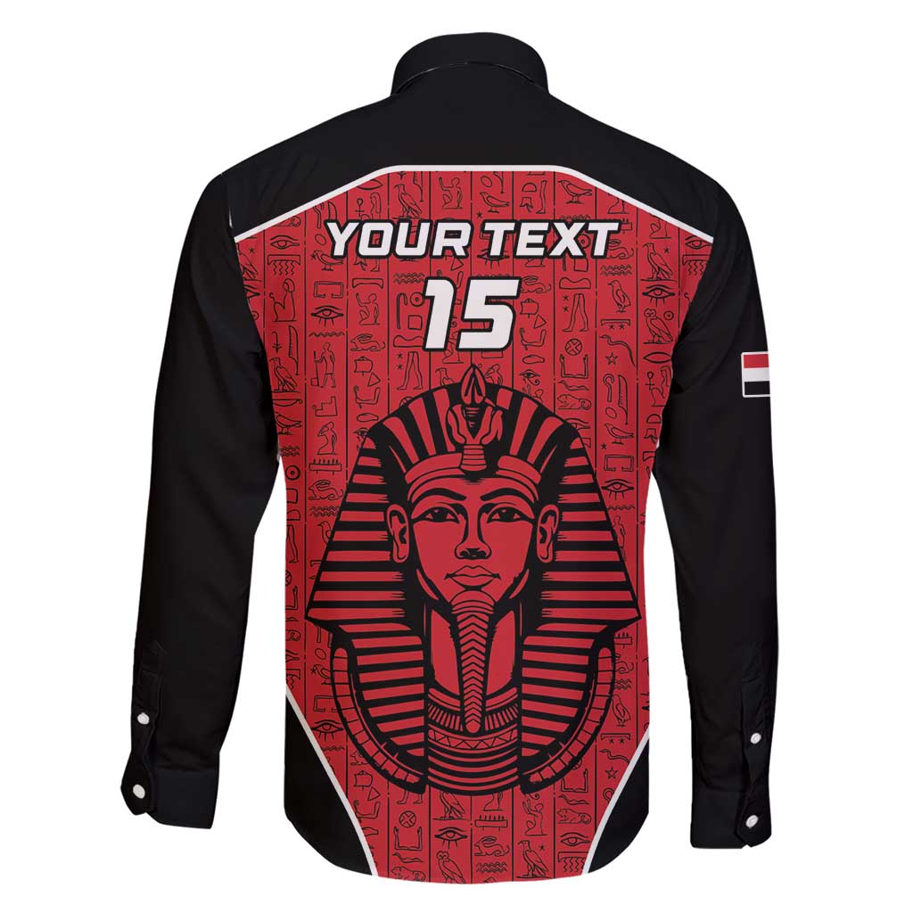 Custom Egypt Football Family Matching Short Sleeve Bodycon Dress and Hawaiian Shirt Go Pharaohs - Wonder Print Shop