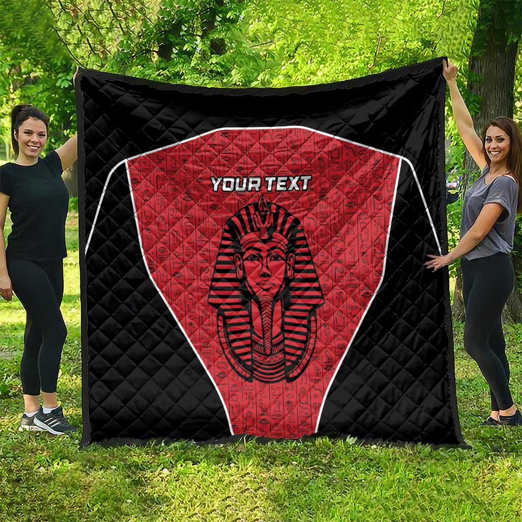 Custom Egypt Football Quilt Go Pharaohs - Wonder Print Shop