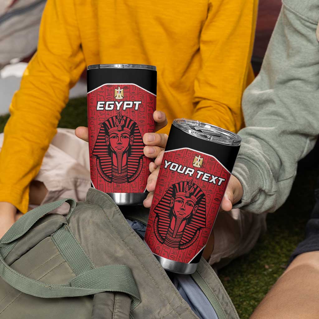 Custom Egypt Football Tumbler Cup Go Pharaohs - Wonder Print Shop