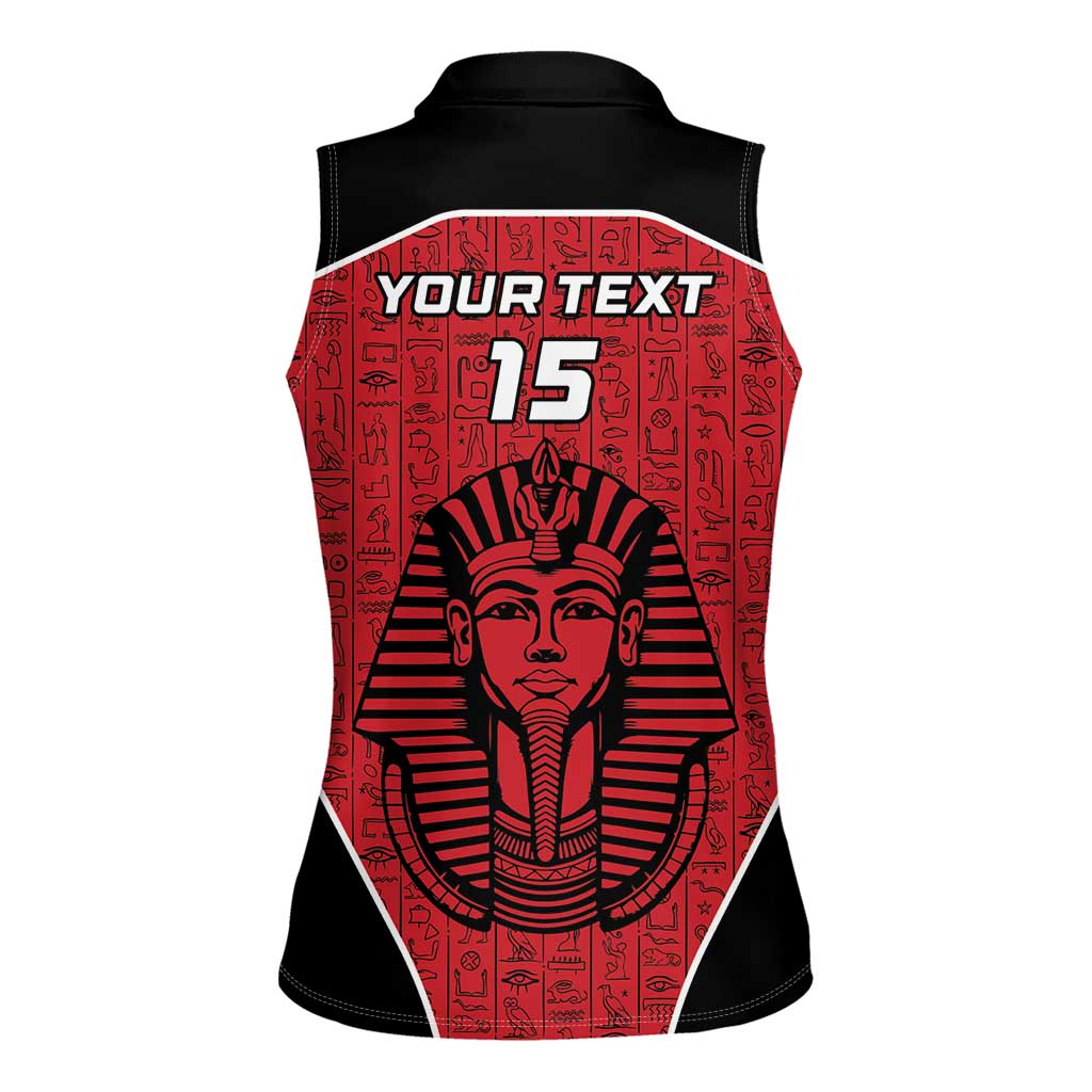 Custom Egypt Football Women Sleeveless Polo Shirt Go Pharaohs - Wonder Print Shop