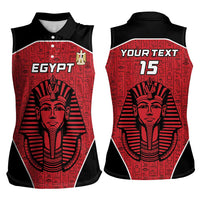 Custom Egypt Football Women Sleeveless Polo Shirt Go Pharaohs - Wonder Print Shop