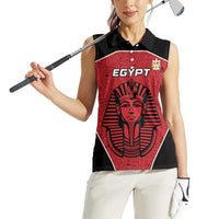 Custom Egypt Football Women Sleeveless Polo Shirt Go Pharaohs - Wonder Print Shop