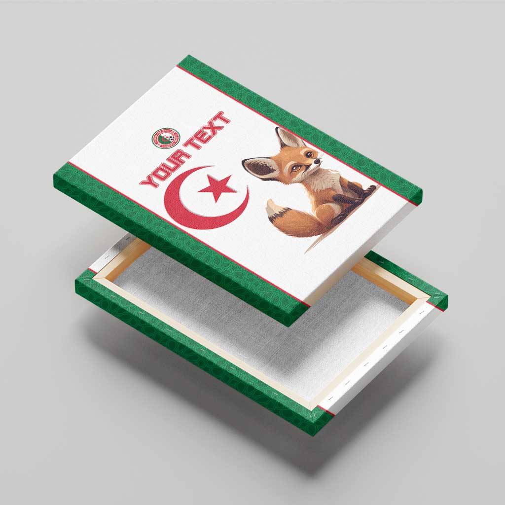 Custom Algeria Football Canvas Wall Art Go Fennec Foxes
