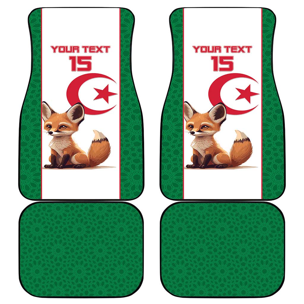 Custom Algeria Football Car Mats Go Fennec Foxes