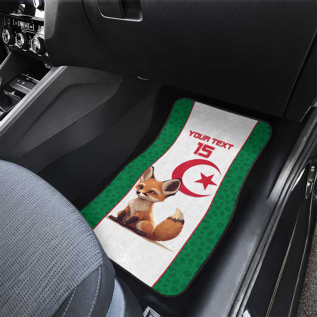 Custom Algeria Football Car Mats Go Fennec Foxes