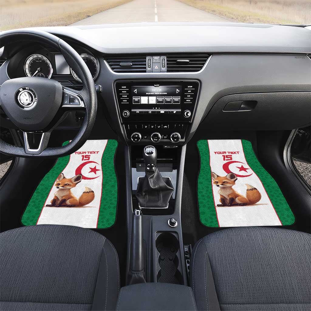 Custom Algeria Football Car Mats Go Fennec Foxes