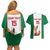 Custom Algeria Football Couples Matching Off Shoulder Short Dress and Hawaiian Shirt Go Fennec Foxes