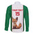 Custom Algeria Football Family Matching Off The Shoulder Long Sleeve Dress and Hawaiian Shirt Go Fennec Foxes