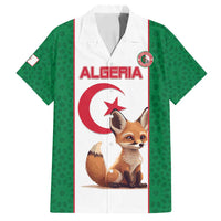 Custom Algeria Football Family Matching Off Shoulder Short Dress and Hawaiian Shirt Go Fennec Foxes - Wonder Print Shop