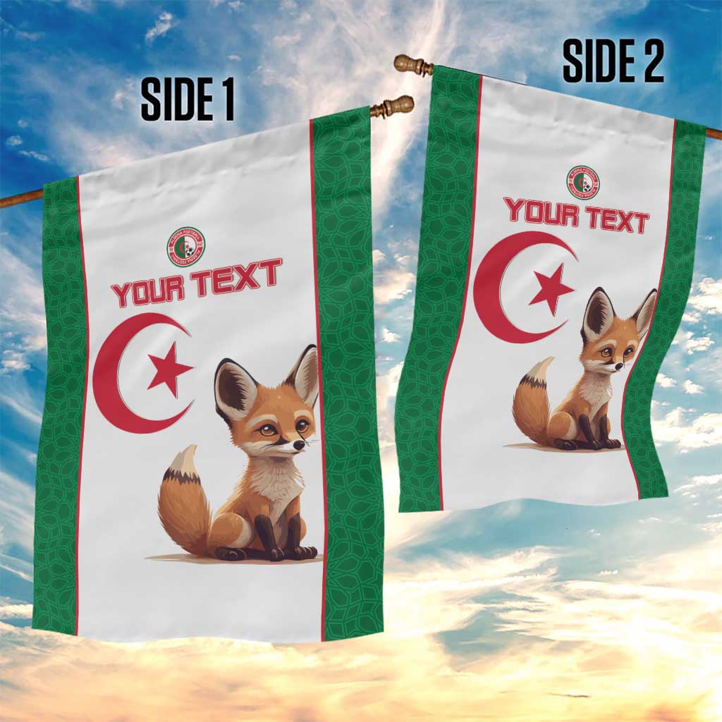 Custom Algeria Football Garden Flag Go Fennec Foxes - Wonder Print Shop