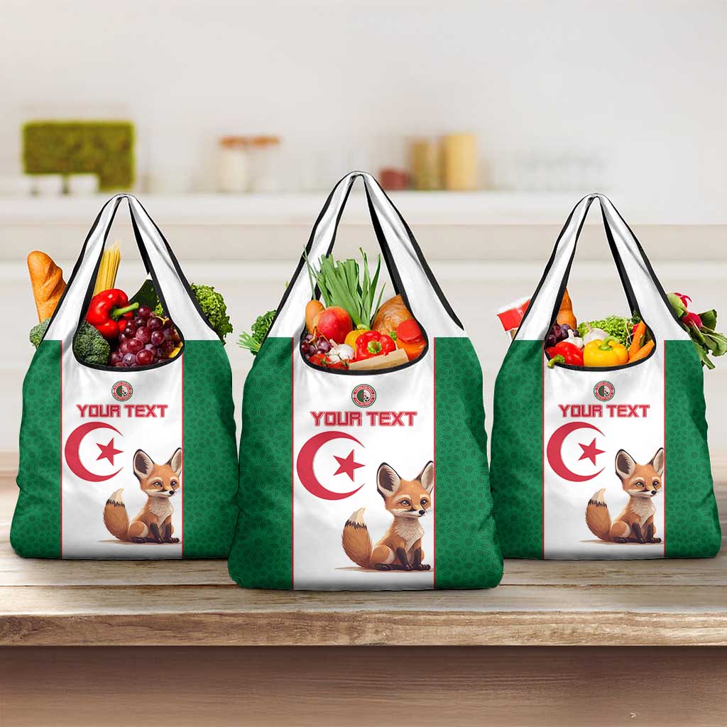Custom Algeria Football Grocery Bag Go Fennec Foxes