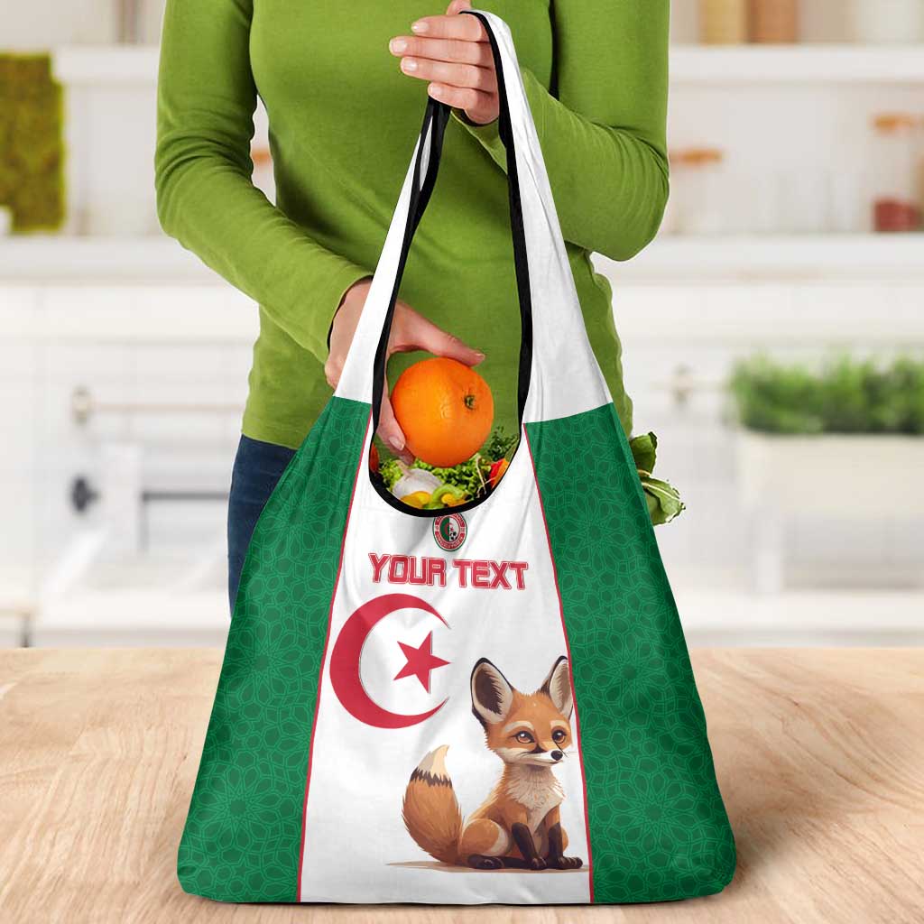 Custom Algeria Football Grocery Bag Go Fennec Foxes