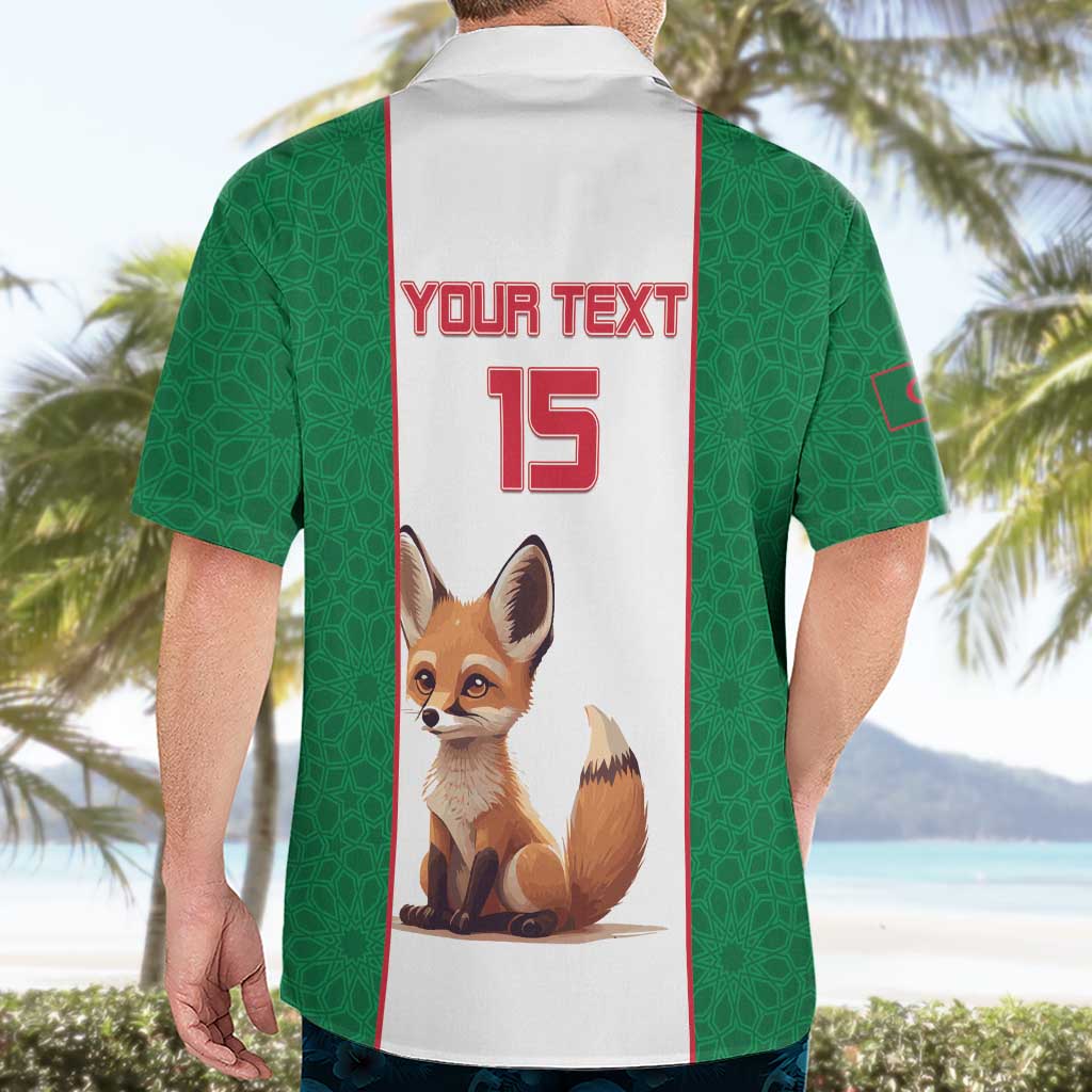 Custom Algeria Football Hawaiian Shirt Go Fennec Foxes - Wonder Print Shop