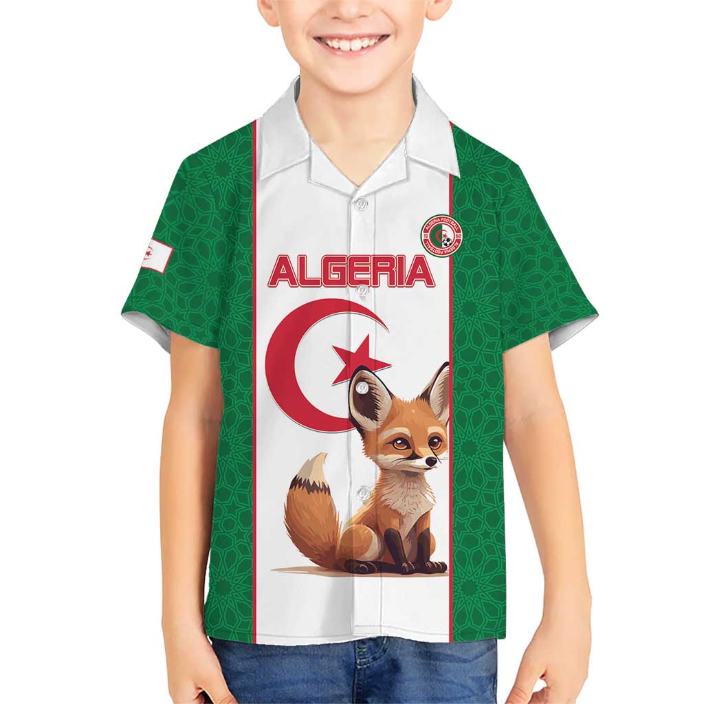 Custom Algeria Football Hawaiian Shirt Go Fennec Foxes - Wonder Print Shop