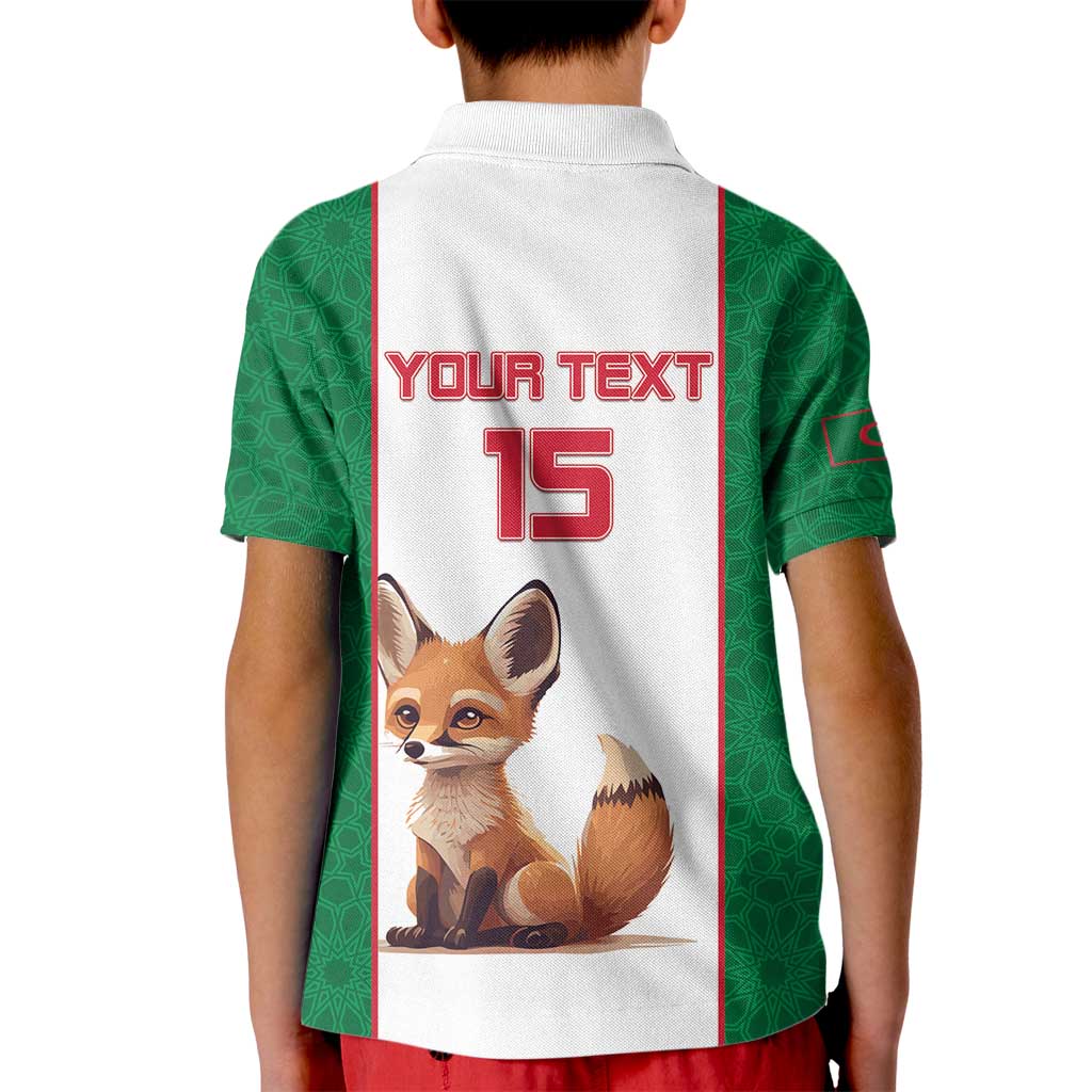 Custom Algeria Football Kid Polo Shirt Go Fennec Foxes - Wonder Print Shop