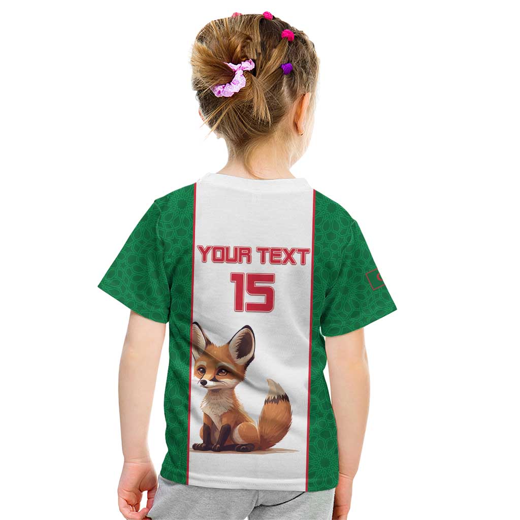 Custom Algeria Football Kid T Shirt Go Fennec Foxes - Wonder Print Shop