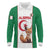 Custom Algeria Football Long Sleeve Polo Shirt Go Fennec Foxes - Wonder Print Shop