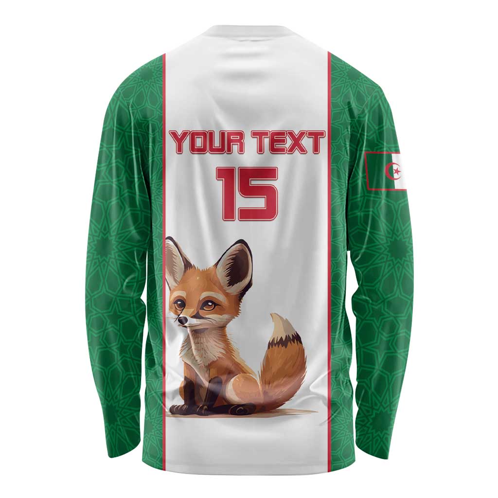 Custom Algeria Football Long Sleeve Shirt Go Fennec Foxes - Wonder Print Shop