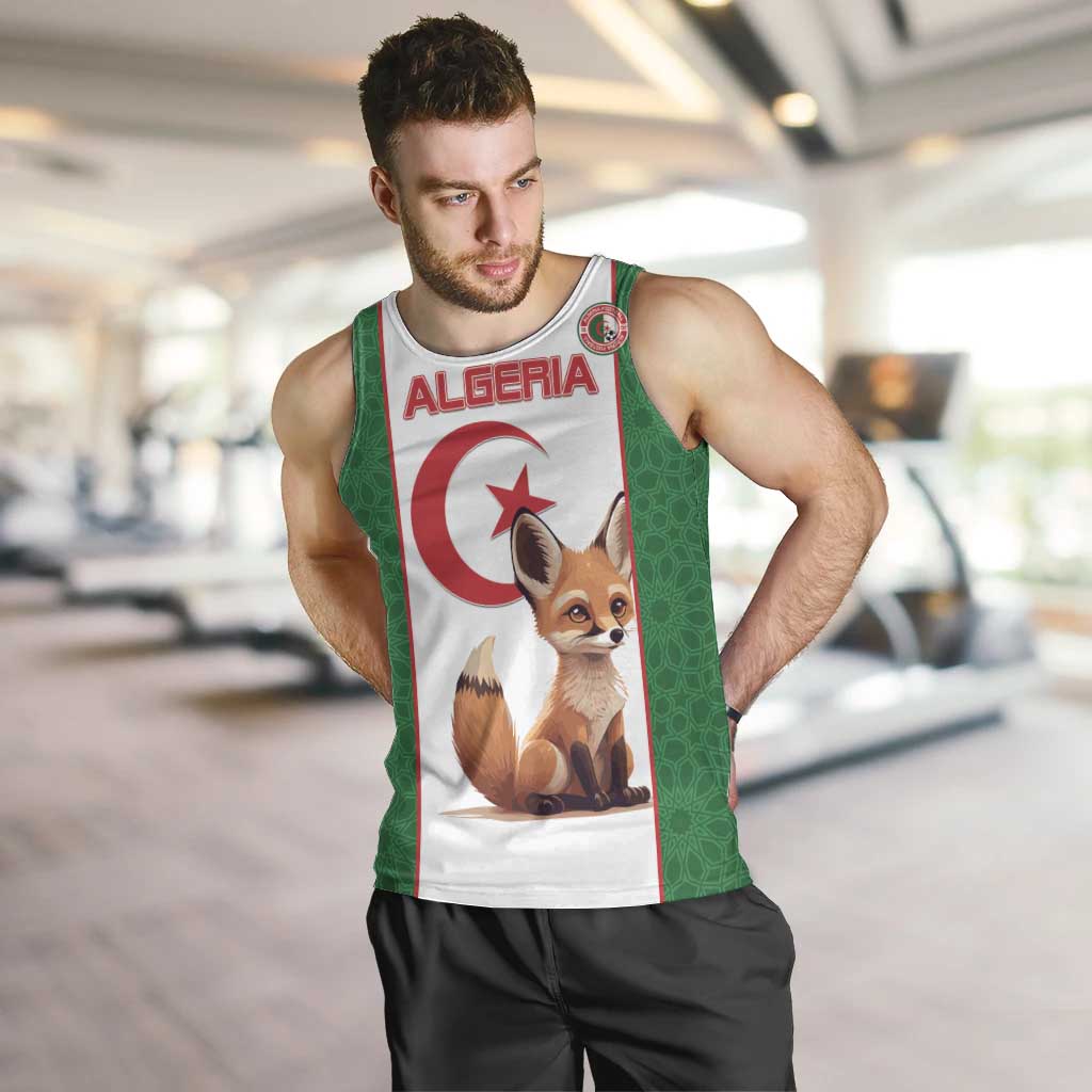 Custom Algeria Football Men Tank Top Go Fennec Foxes - Wonder Print Shop