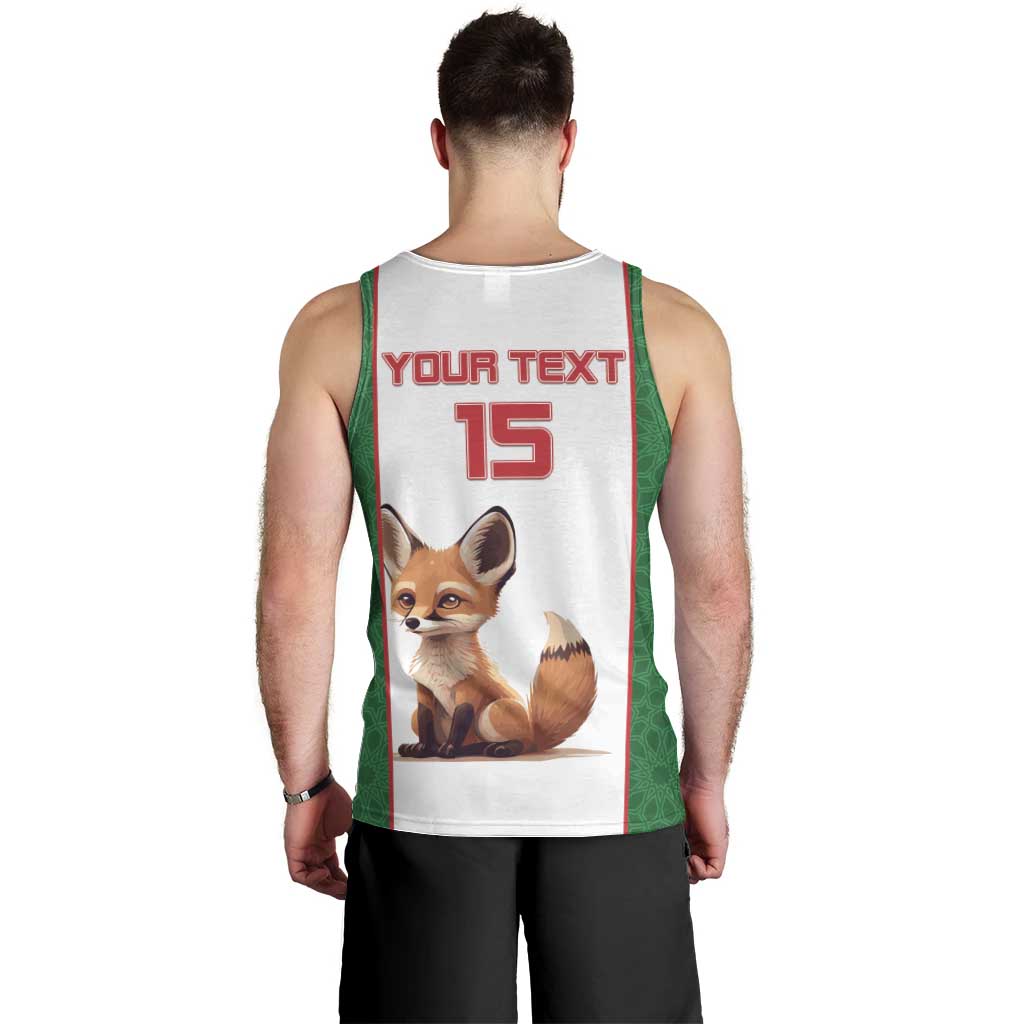 Custom Algeria Football Men Tank Top Go Fennec Foxes - Wonder Print Shop