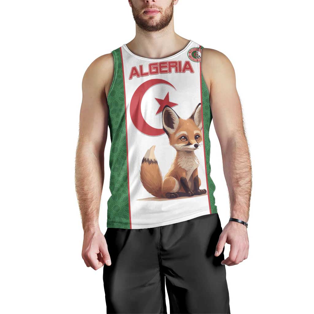 Custom Algeria Football Men Tank Top Go Fennec Foxes - Wonder Print Shop
