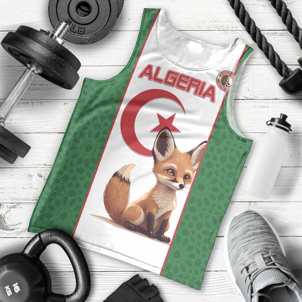 Custom Algeria Football Men Tank Top Go Fennec Foxes - Wonder Print Shop
