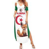 Custom Algeria Football Summer Maxi Dress Go Fennec Foxes - Wonder Print Shop
