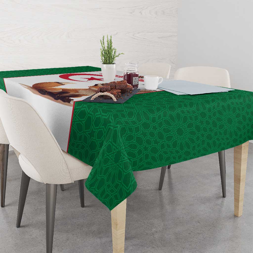Custom Algeria Football Tablecloth Go Fennec Foxes - Wonder Print Shop