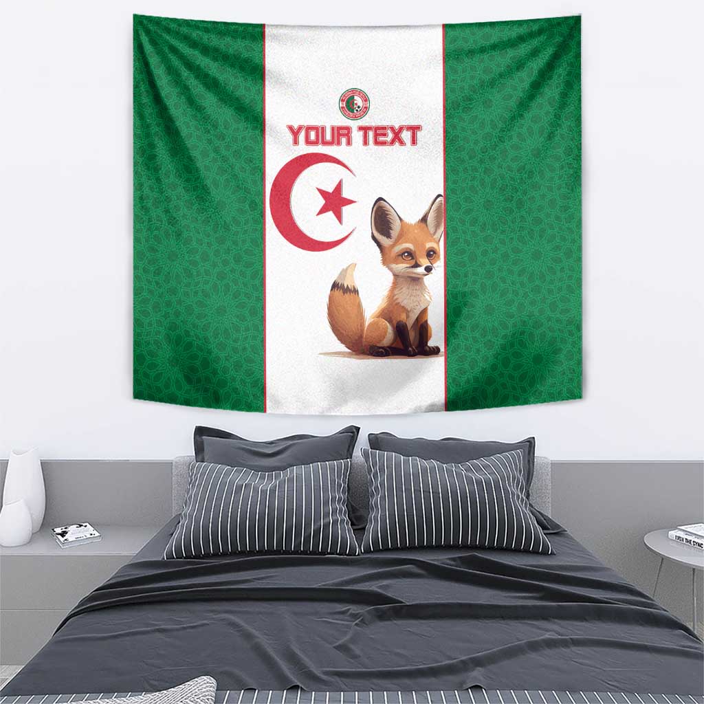 Custom Algeria Football Tapestry Go Fennec Foxes - Wonder Print Shop