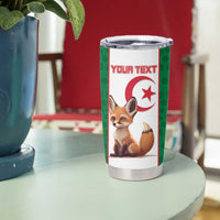 Custom Algeria Football Tumbler Cup Go  Fennec Foxes - Wonder Print Shop