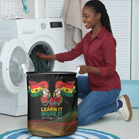 Ghana Black History Month Laundry Basket Live It Learn It Make It - Wonder Print Shop
