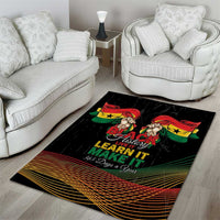 Ghana Black History Month Area Rug Live It Learn It Make It - Wonder Print Shop