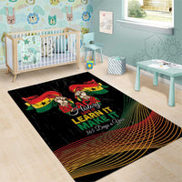 Ghana Black History Month Area Rug Live It Learn It Make It - Wonder Print Shop