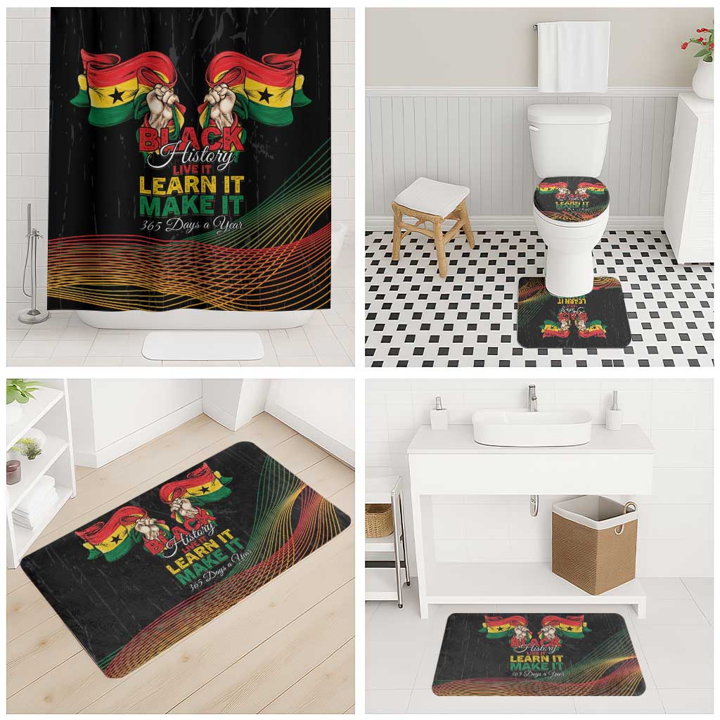 Ghana Black History Month Bathroom Set Live It Learn It Make It - Wonder Print Shop