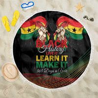 Ghana Black History Month Beach Blanket Live It Learn It Make It - Wonder Print Shop