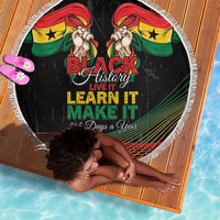 Ghana Black History Month Beach Blanket Live It Learn It Make It - Wonder Print Shop