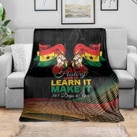 Ghana Black History Month Blanket Live It Learn It Make It - Wonder Print Shop